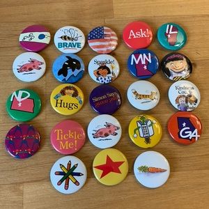 Vintage American Girl Grin Pins